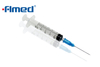 Syringe de 2,5 ml avec aiguille hypodermique 23 g (23gx25 mm)