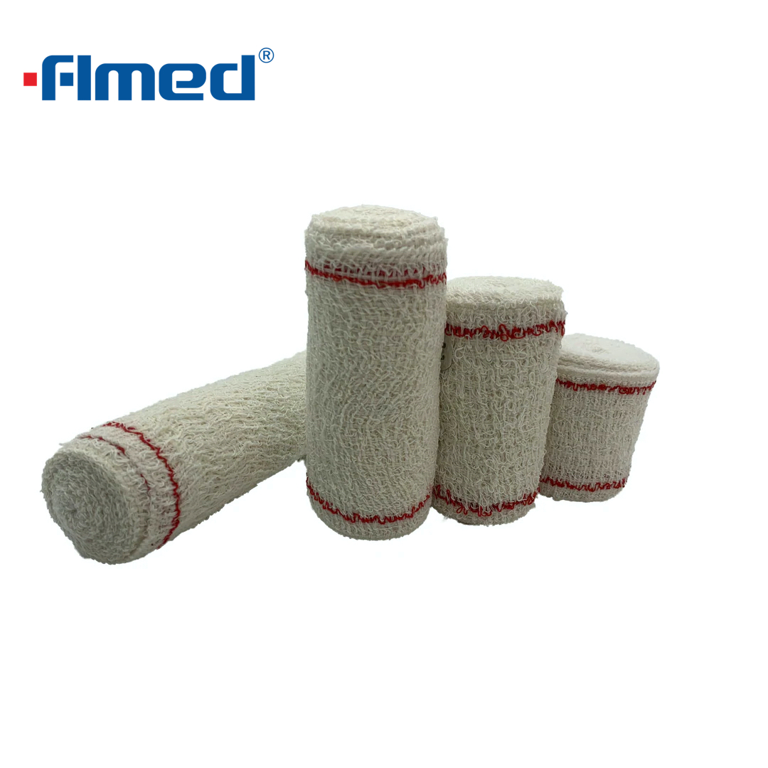 Bandage de crêpe médical différents types de crêpe élastique avec des clips