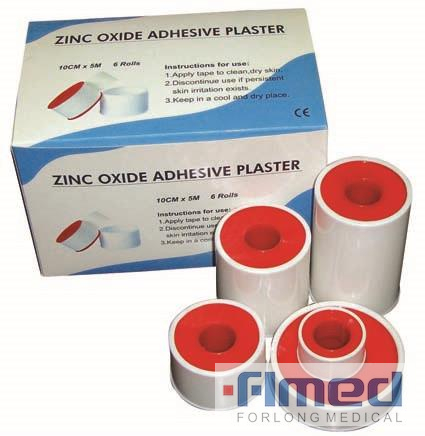 Bande de bandage médical en plâtre adhésif à l'oxyde de zinc