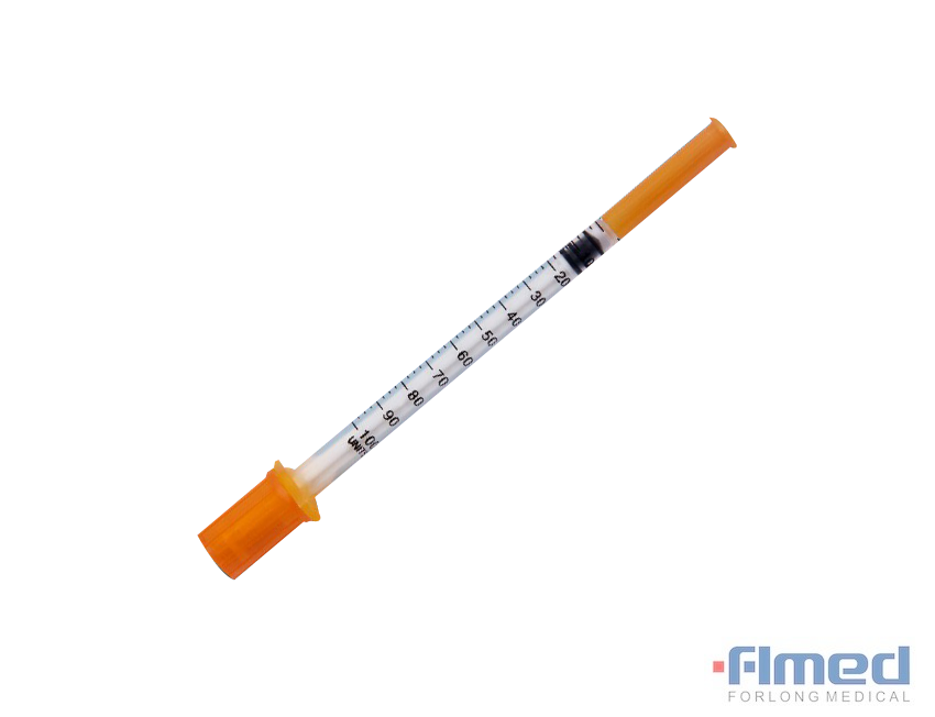 Seringues à insuline U-100 jetables avec aiguilles